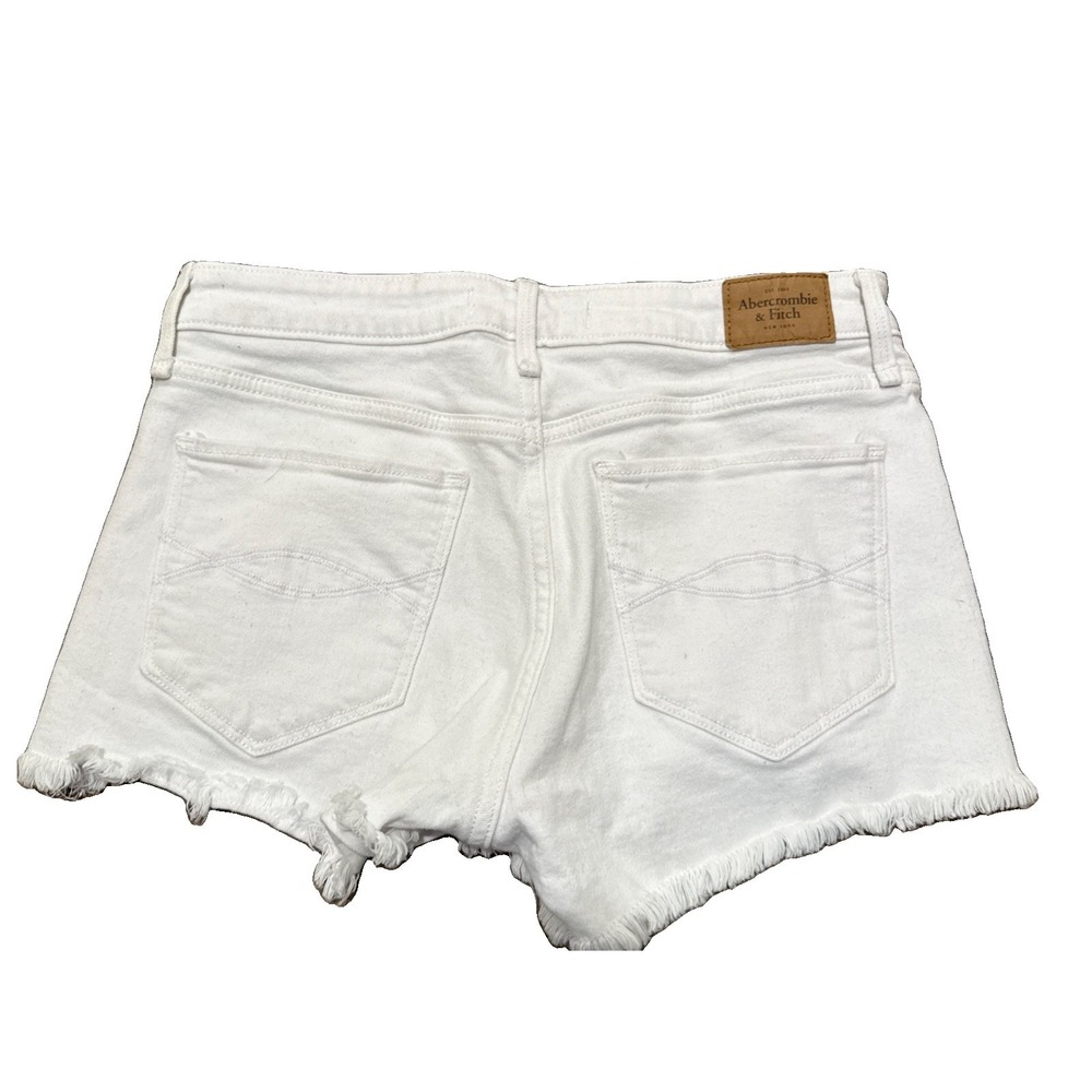 Abercrombie Fitch Mini Shorts Womens 4 W 27 Low Rise Cut Off Hot Pants Boho - Picture 2 of 5